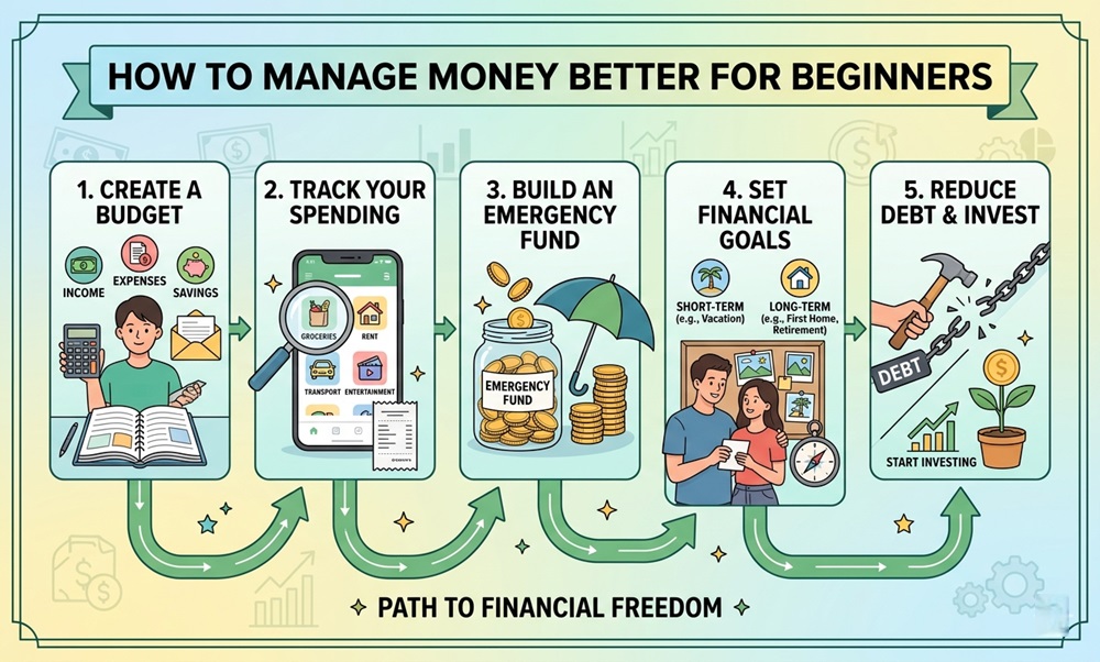 How to Manage Money Better for Beginners — Practical Steps That Actually Stick